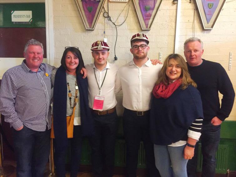 Kemsley Mathias awarded a Wales U20s Cap with parents, mum Julie and dad Roger in attendance